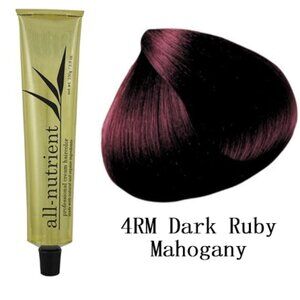 All-Nutrient Permanent Cream Hair Color - 4RM Dark Ruby Mahogany
